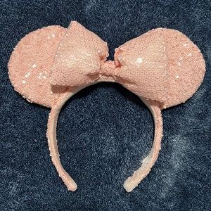 Pink Sequins Minnie Ears